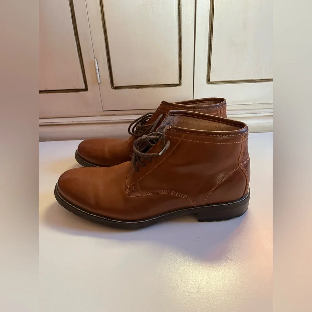 Men’s Leather Steve Madden Gantry Chukka Boot-10.5-Brown Lace up boots Casual